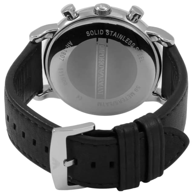 Back view showing the Emporio Armani engraved case back