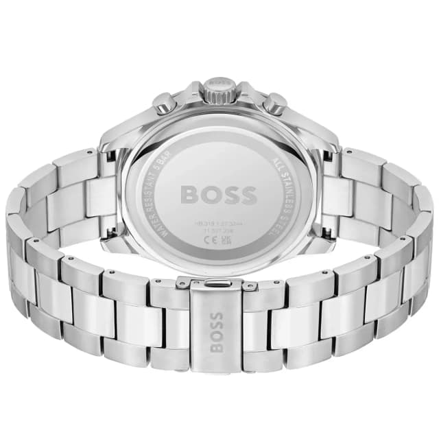 Back view showing the engraved stainless steel caseback