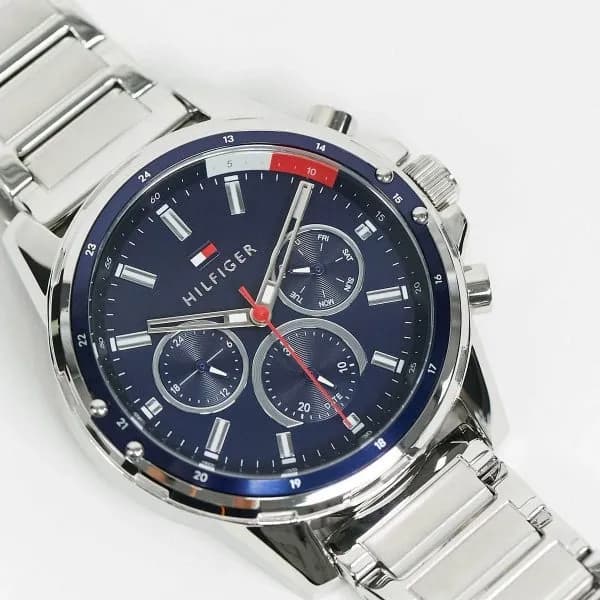 Blue dial of model 1791788 – clean design with logo