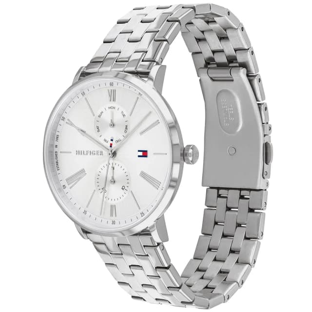 Side profile of the watch highlighting the slim case