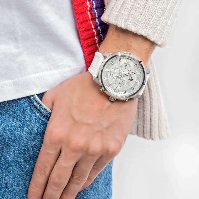 Wrist shot showing how the watch looks when worn.