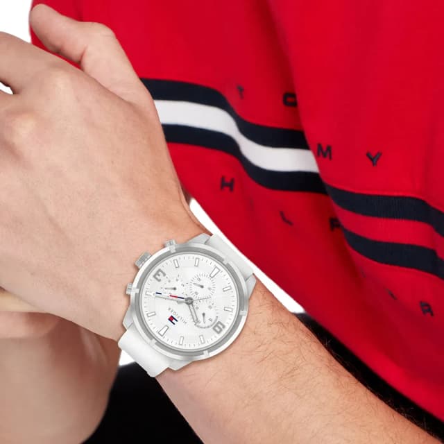Wrist shot showing how the watch looks when worn.