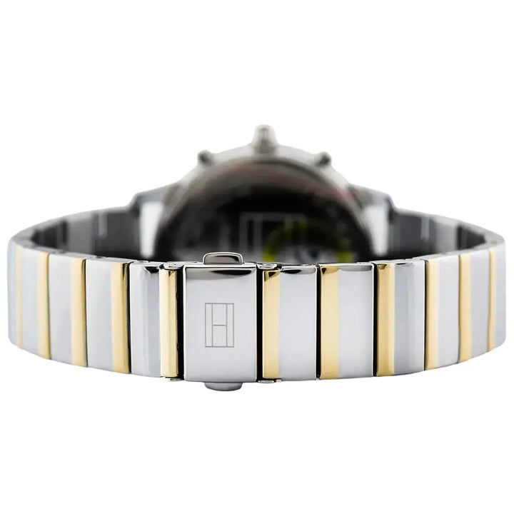 Tommy Hilfiger 1781908 Watch – Silver Dial with Silver × Half Gold Bra ...