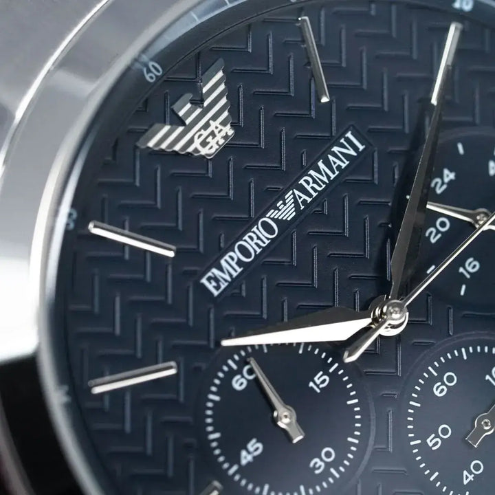 Emporio Armani AR2486 – Blue Dial with Stainless Steel Bracelet – Clocky