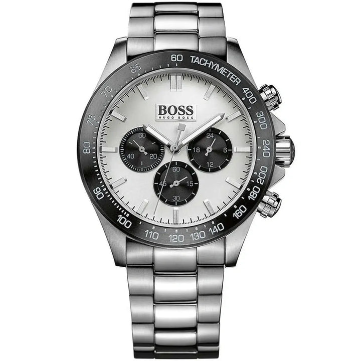 BOSS 1512964 Men’s Watch – Silver Dial with Silver Stainless Steel Bra ...