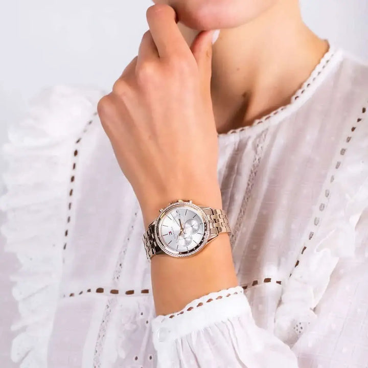 Tommy Hilfiger Women's Rose Gold Stainless Steel Watch – White Dial ...