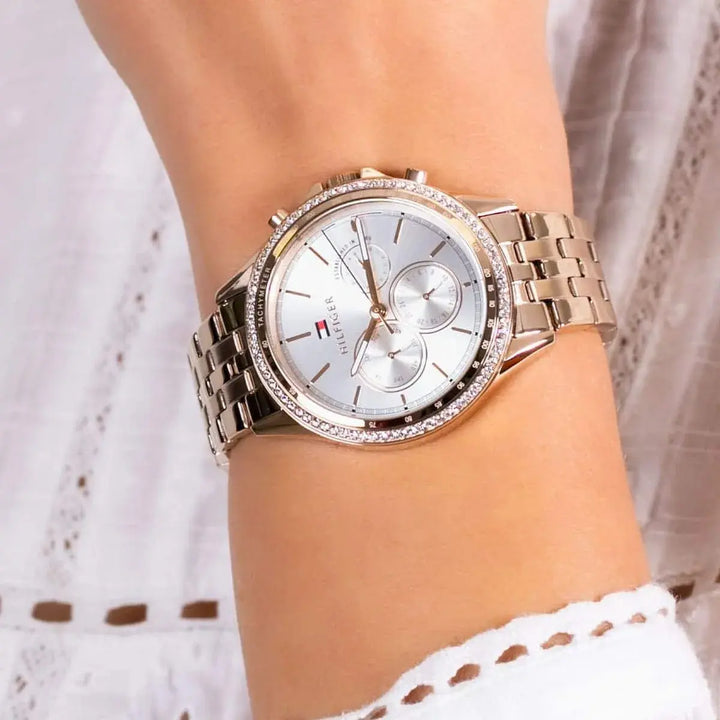 Tommy Hilfiger Women's Rose Gold Stainless Steel Watch – White Dial ...